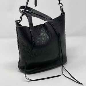 REBECCA MINKOFF BLACK UNLINED MINI TOTE